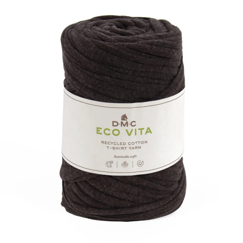 Garn DMC Eco Vita Tshirt trikå 450g brun Billig