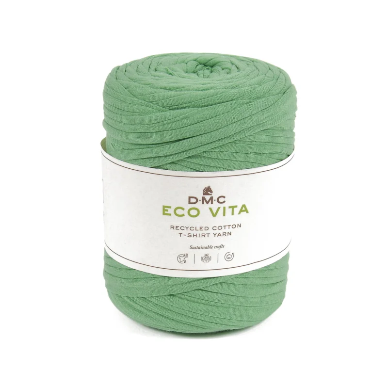 Garn DMC Eco Vita Tshirt trikå 450g grön Premium