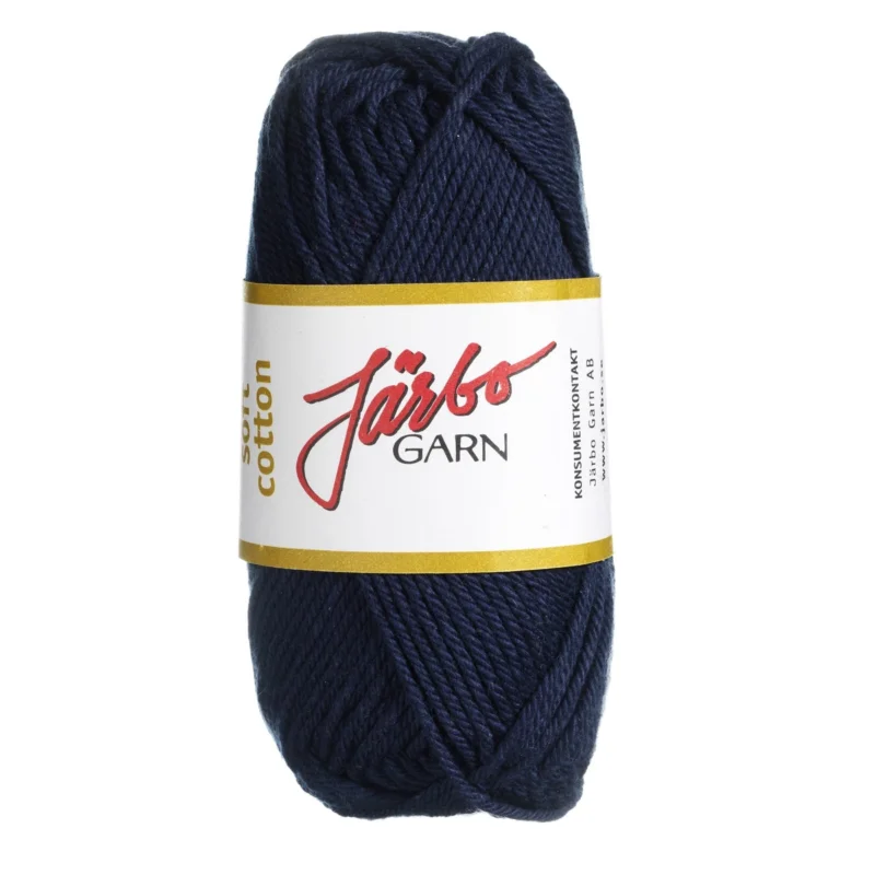risnedsättning Garn Järbo Soft Cotton 50g mörkblå – 8829 Navy blue