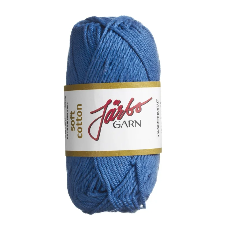 Rabatter Garn Järbo Soft Cotton 50g blå – 8811 Ultramarine