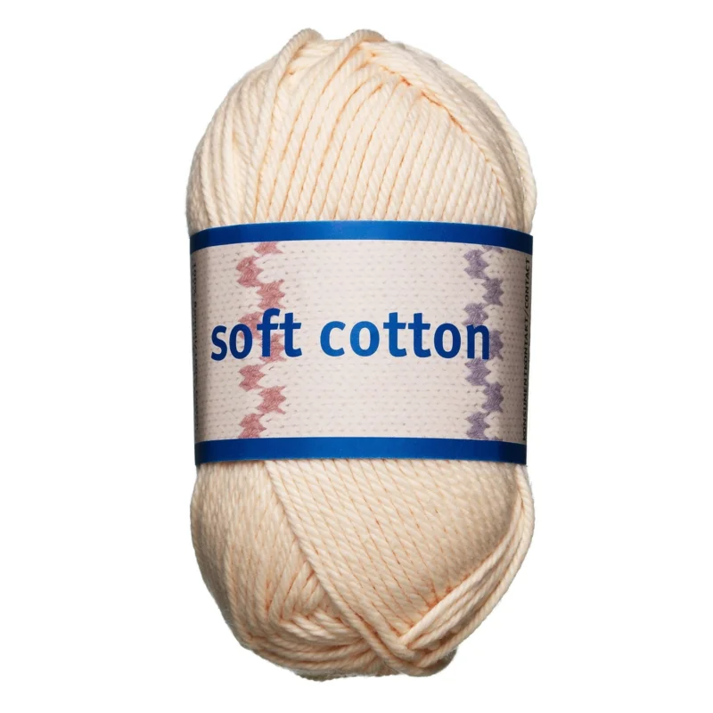 Garn Järbo Soft Cotton 50g ljus aprikos – 8869 Paled apricot Säker betalning