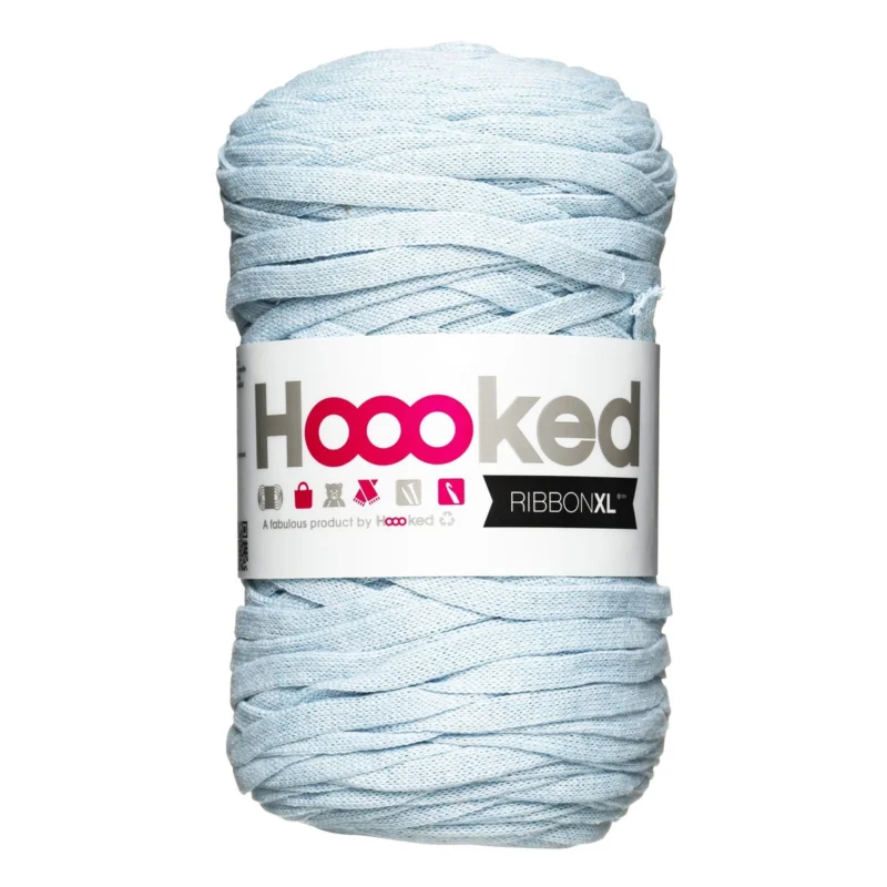 Extra rabatt Hooked Ribbon XL garn 250g ljusblå – RXL44 Power blue