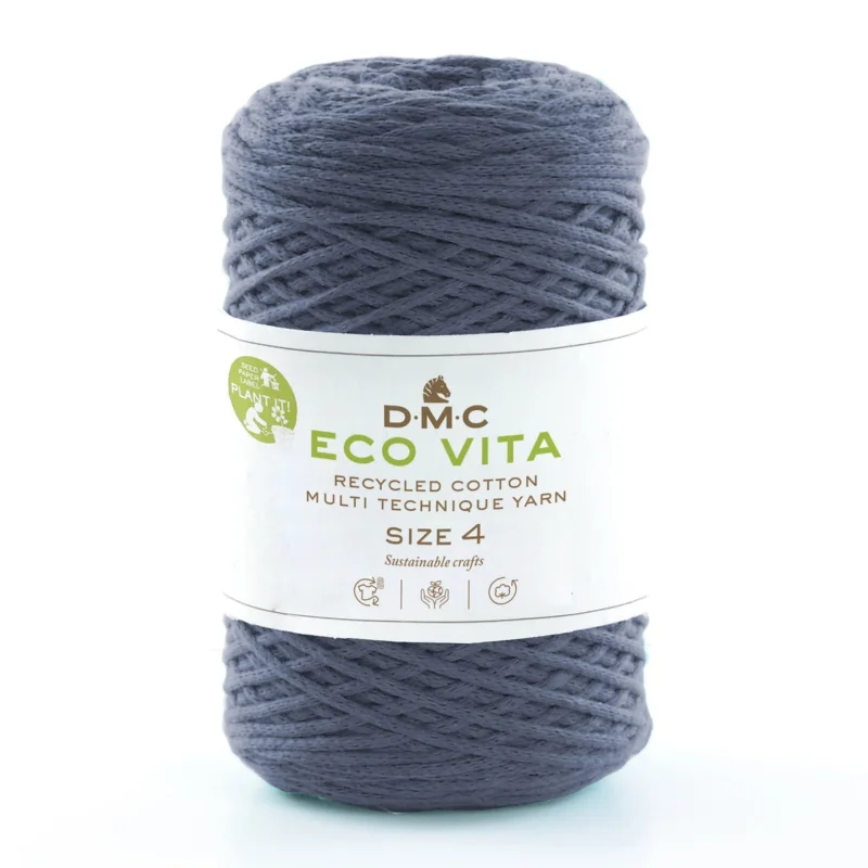 Garn DMC Eco Vita 4 250g – jeansblå 077 Trygg betalning