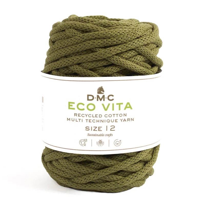 Fri frakt Garn DMC Eco Vita 12 250g – grön 083
