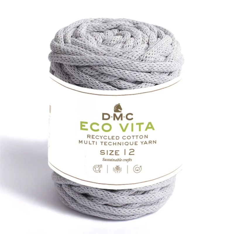 Garn DMC Eco Vita 12 250g – ljusgrå 121 Snabb frakt