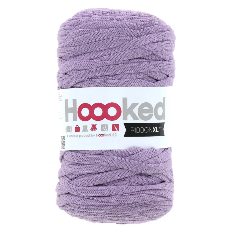 Hooked Ribbon XL garn 250g ljuslila – RXLSP2 Lila dusk Sänkt pris