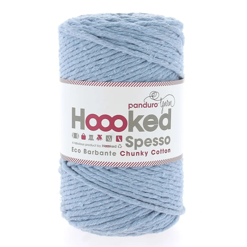 Beställ nu Hoooked Spesso Eco Barbante Chunky Cotton by Panduro Yarn – 500g ljusblå, Provence S900