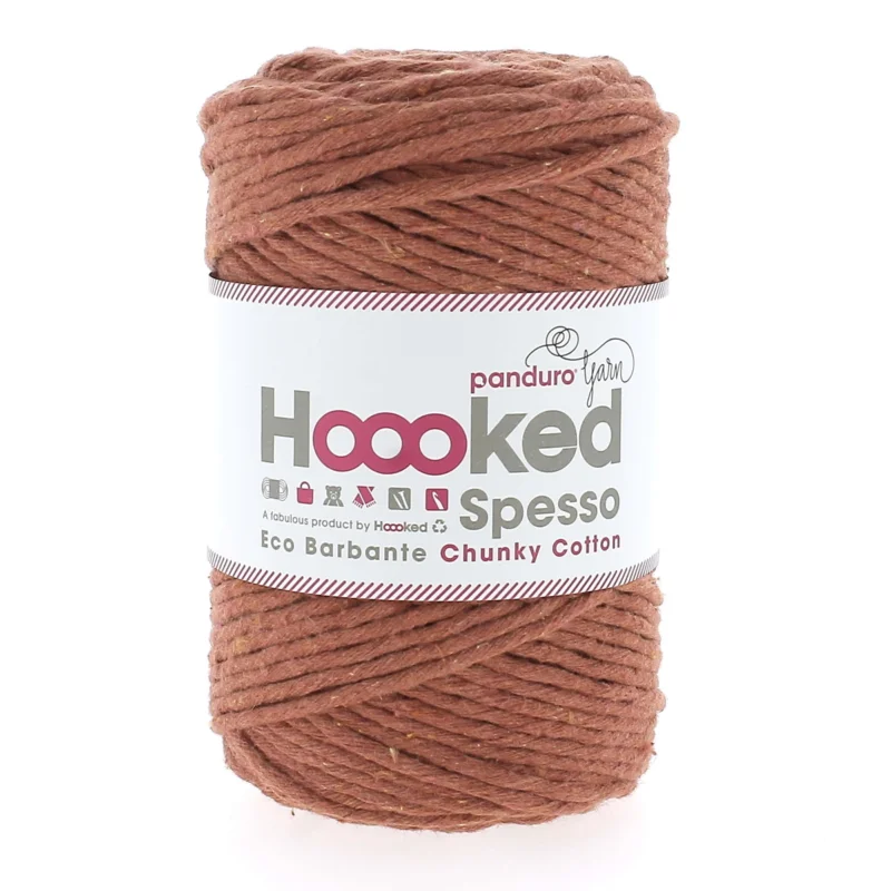 Beställ nu Hoooked Spesso Eco Barbante Chunky Cotton by Panduro Yarn – 500g rost, Brick S710