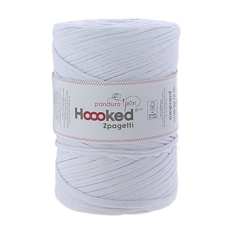 Beställ idag Hoooked Zpagetti Medium trikågarn 450g vit – White shades ZP004-2, pris per styck