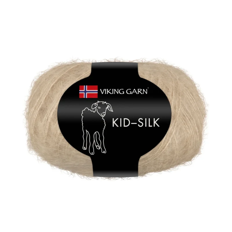 Begränsad tid Viking Garn Kid-Silk 25g beige 306