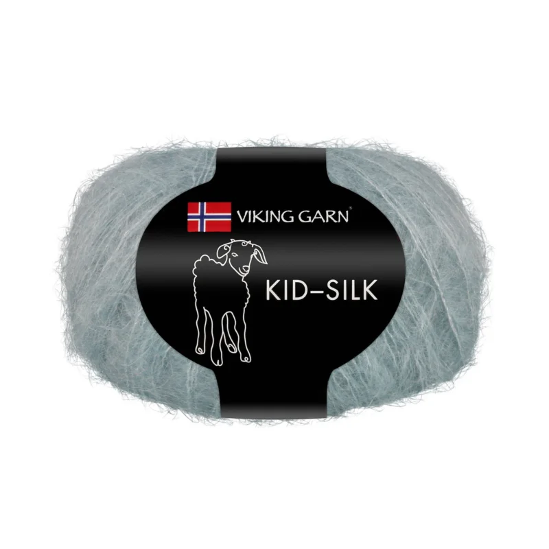 Viking Garn Kid-Silk 25g dimpetrol 314 Lågt pris