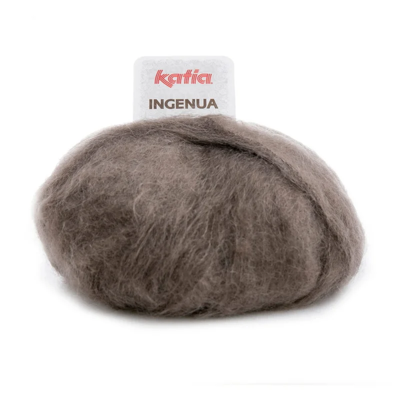 Lågt pris Garn Ingenua 50g mörk mullvad