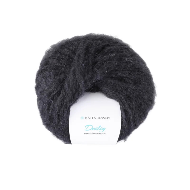 Garn Deilig 50g black – colour 30 Nedsatt pris