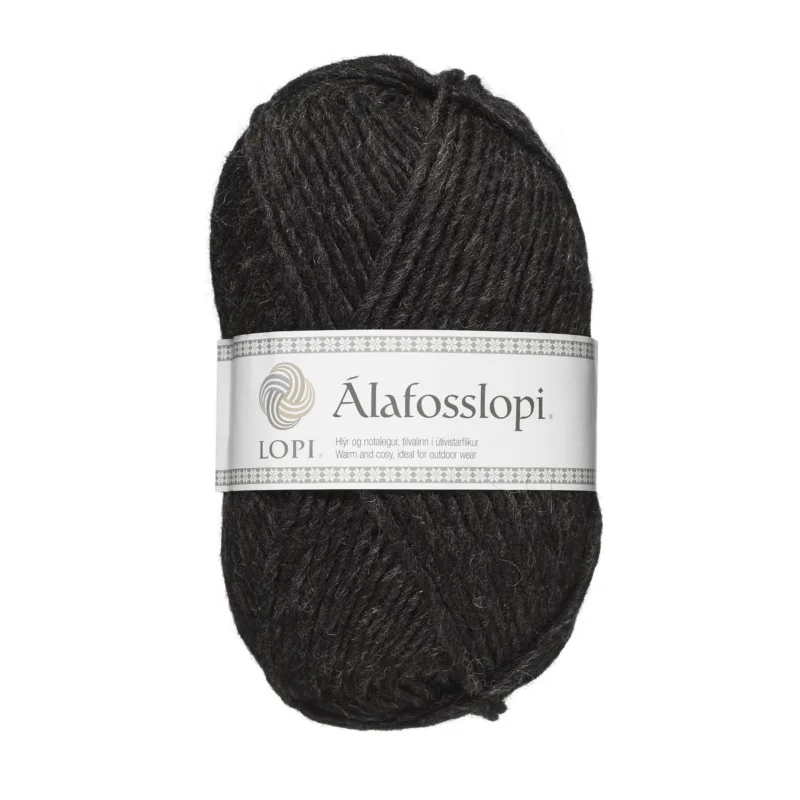 Garn Istex Alafosslopi 100g koks – 0005 Black heather Kampanjpris