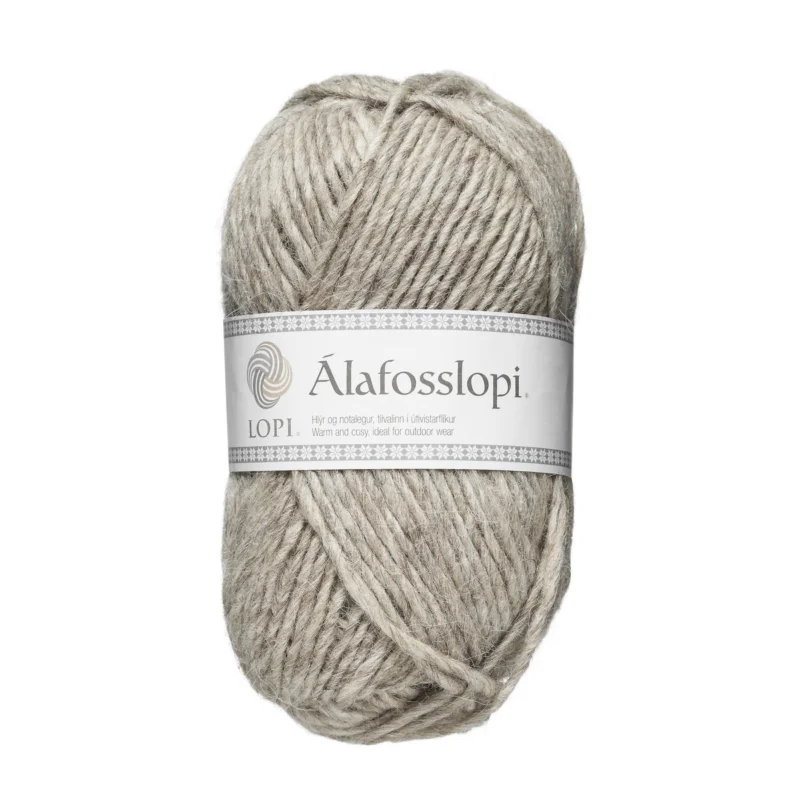 Garn Istex Alafosslopi 100g musbeige – 0086 Light beige heather Populär