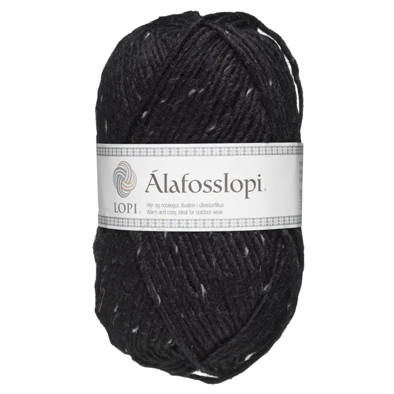 Garn Istex Alafosslopi 100g svartmelerad – 9975 Black tweed Endast denna vecka