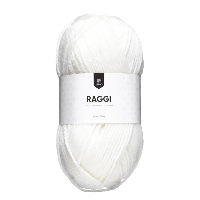 Garn Järbo Raggi 100g vit – White 1510 Fynd