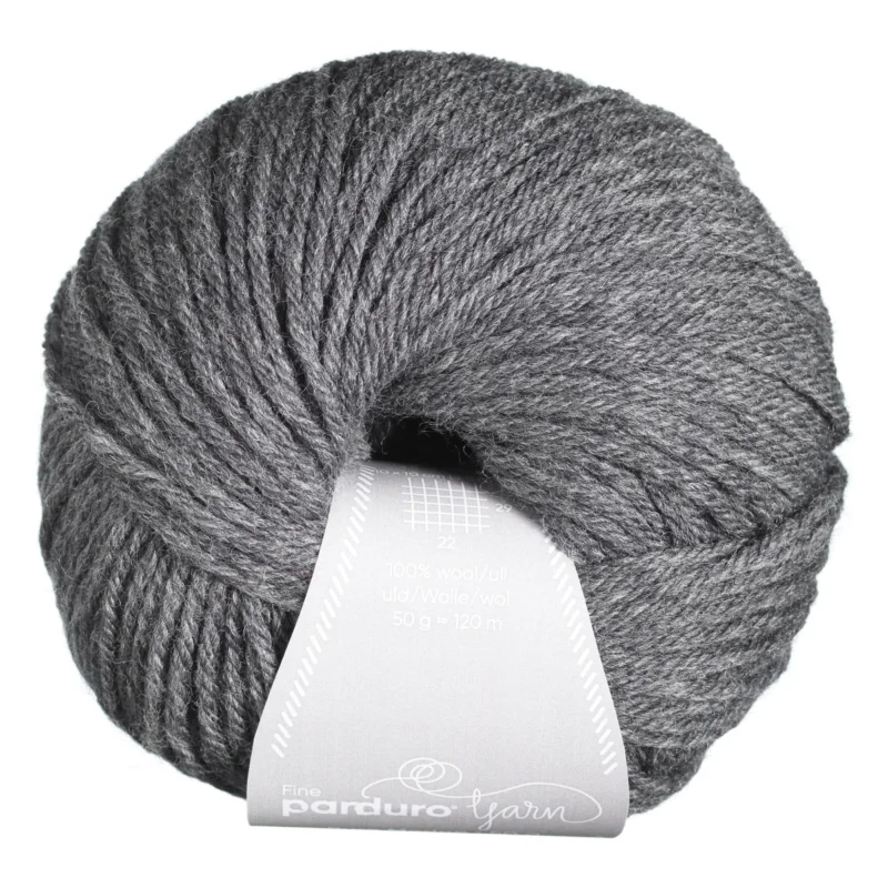 Beställ idag Garn Pure Merino 50g mörkgrå