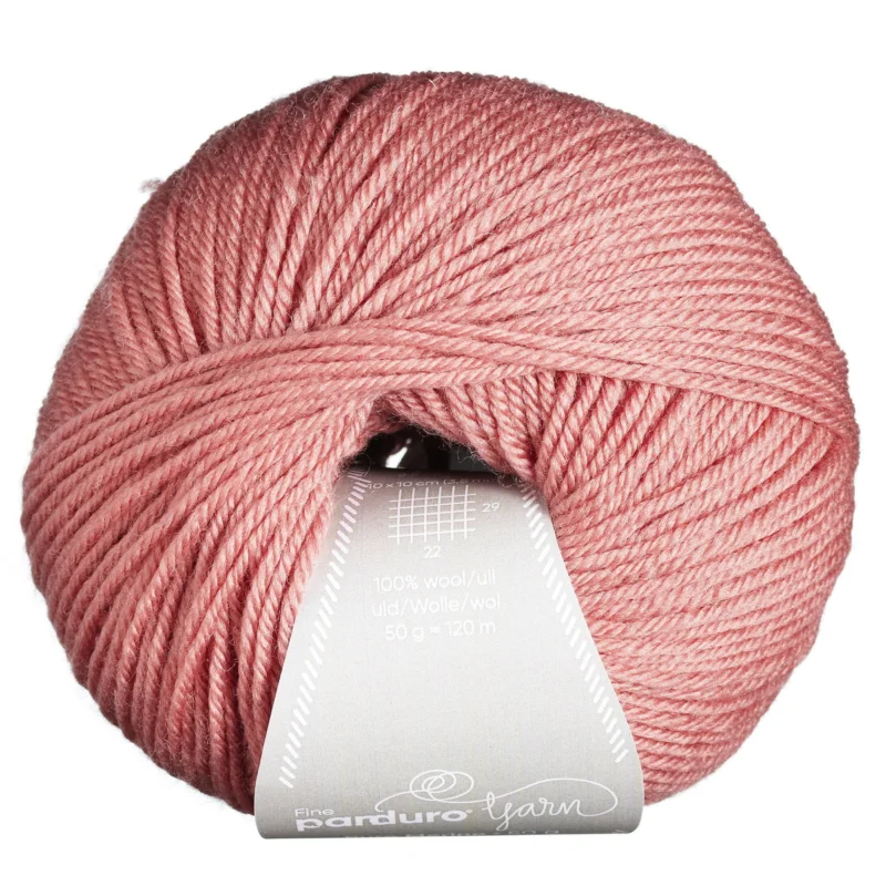 Garn Pure Merino 50g varmrosa Snabb leverans