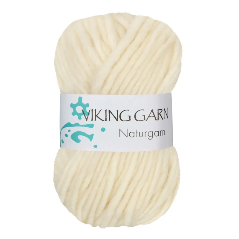 Extra rabatt Viking Naturgarn 50g vit 600