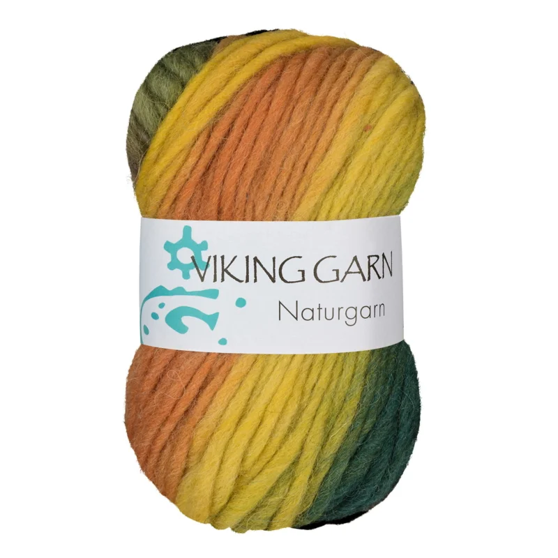 Viking Naturgarn 50g gul/grön 634 Begränsad tid