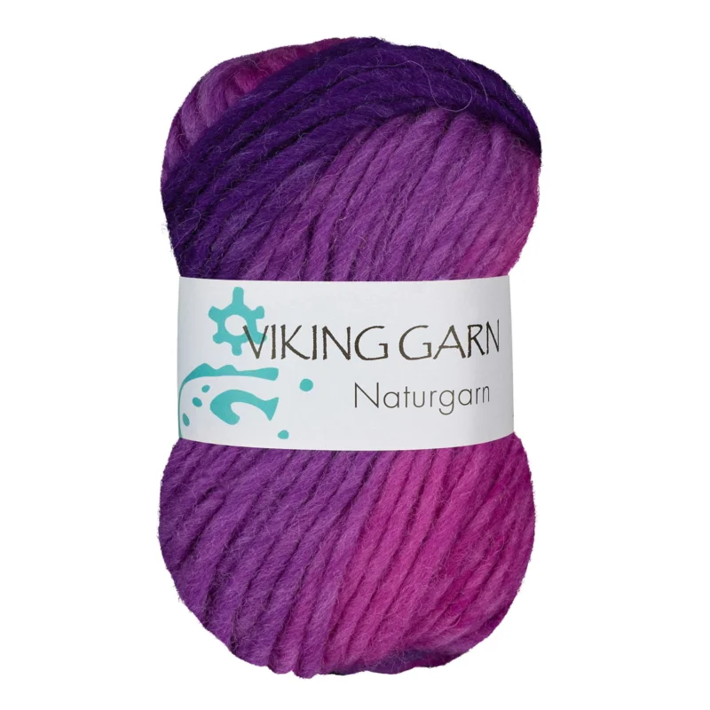 Utförsäljning Viking Naturgarn 50g rosa/lila 669