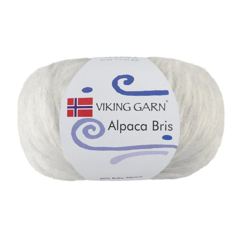 Säker betalning Viking Garn Alpaca Bris 50g pärlgrå 312