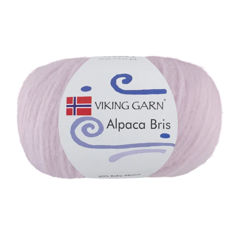 Viking Garn Alpaca Bris 50g ljuslila 367 Rabatter
