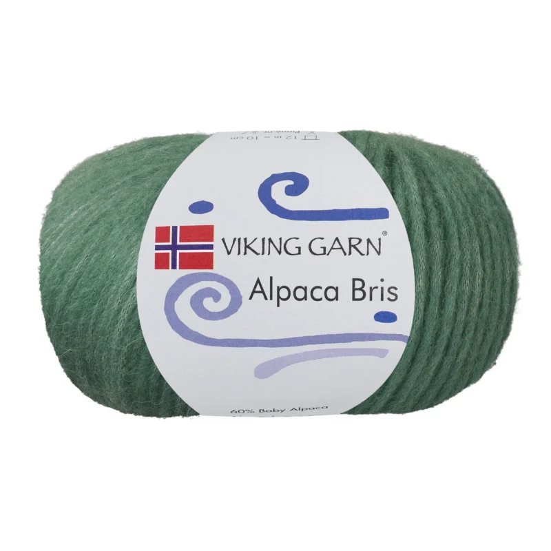 Viking Garn Alpaca Bris 50g jade 336 Endast idag