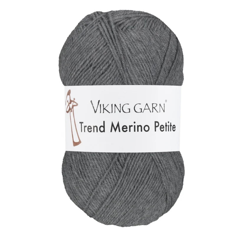 Trygg betalning Viking Garn Trend Merino Petite 50g mörkgrå 315