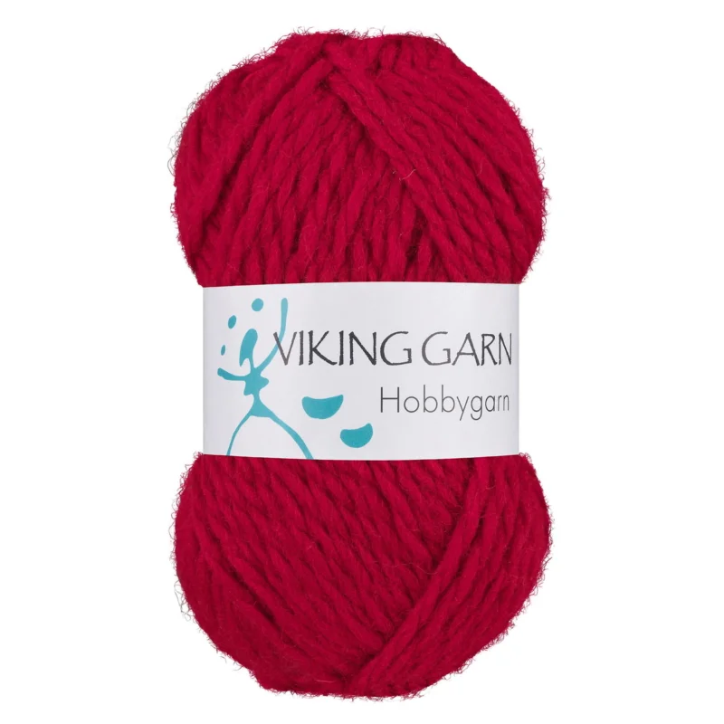 Outlet Viking Hobbygarn 50g mörkröd 960