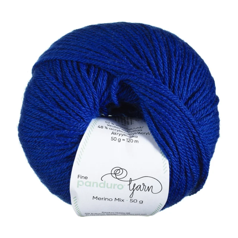 Beställ idag Garn Merino Mix 50g koboltblå
