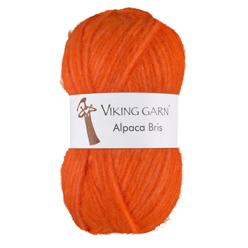 Kampanj Viking Garn Alpaca Bris 50g orange 371