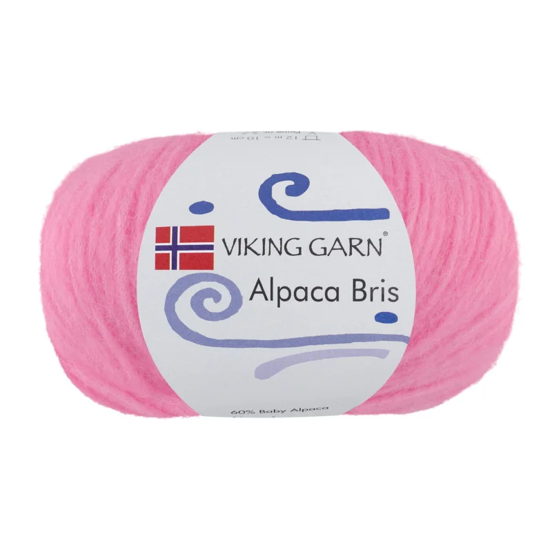Viking Garn Alpaca Bris 50g rosa 361 Premium