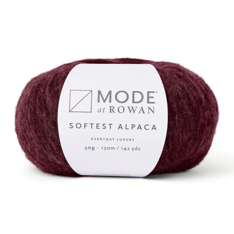 Garn Mode at Rowan Softest Alpaca 50g – Cranberry 020 Rea