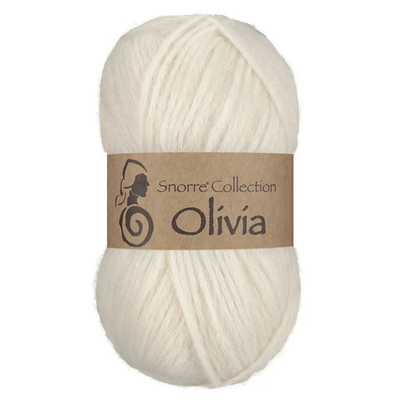 Endast denna vecka Viking Garn Olivia 50g naturvit