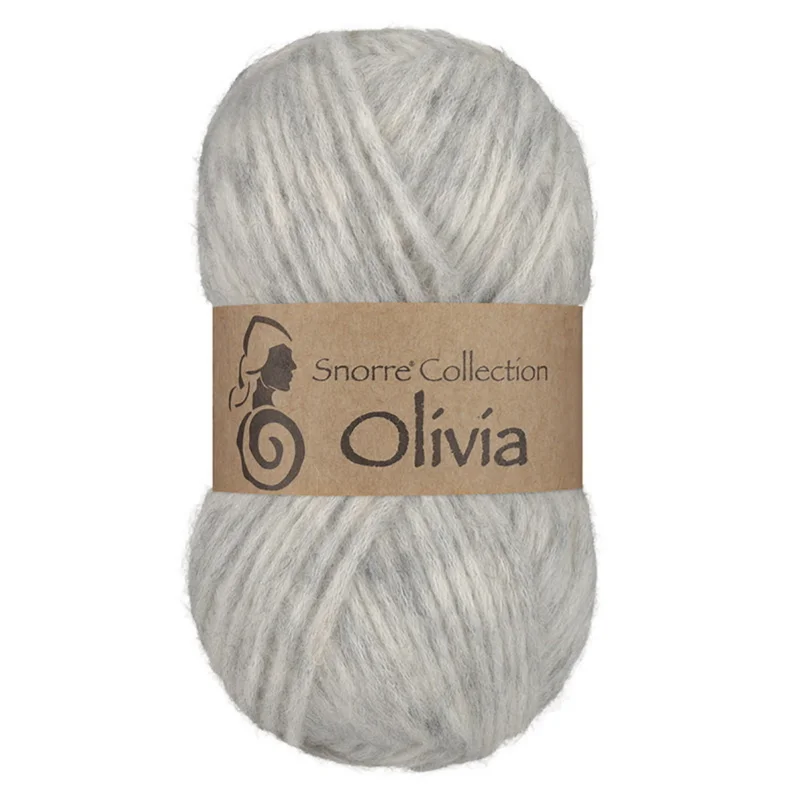 Rea Viking Garn Olivia 50g ljusgrå