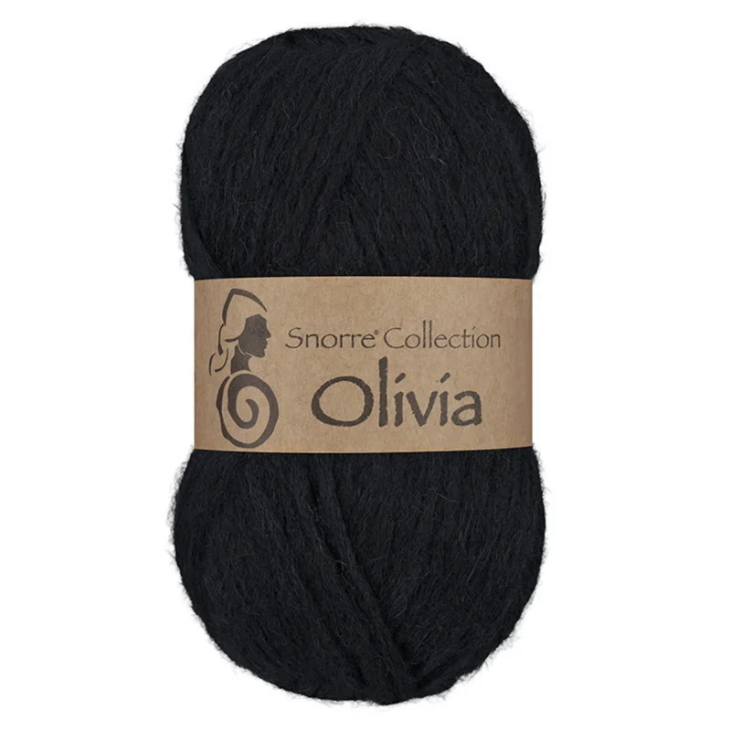 Billigare Viking Garn Olivia 50g svart