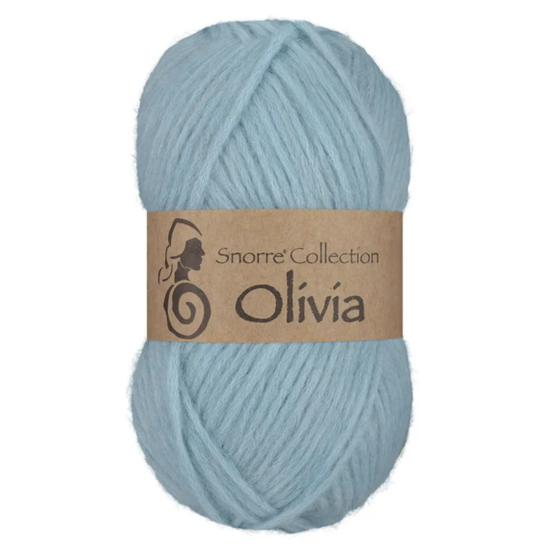 I lager Viking Garn Olivia 50g ljus turkos