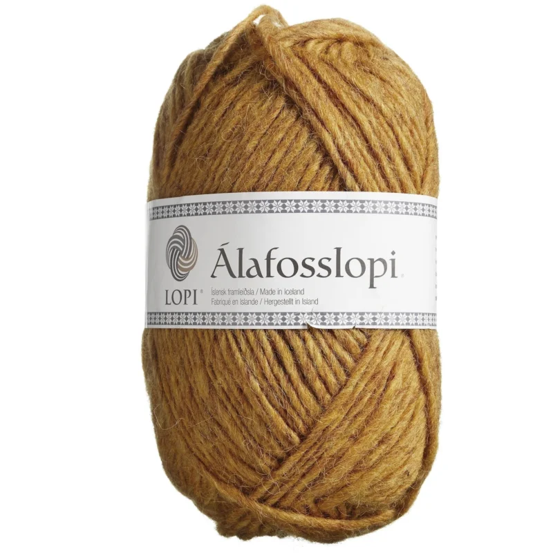 Beställ nu Garn Istex Alafosslopi 100g gul – 9964 Golden heather