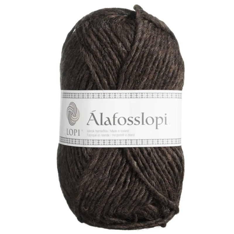Kampanj Garn Istex Alafosslopi 100g brun – 0867 Chocolate heather