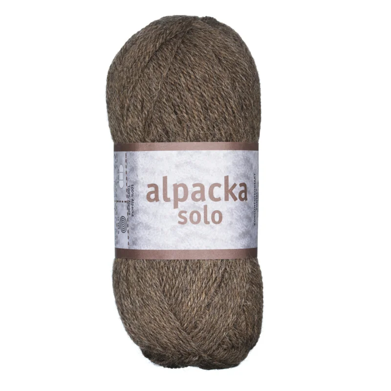 Ullgarn Järbo Alpacka Solo 50g mocca – 29104 Coconut brown Premium