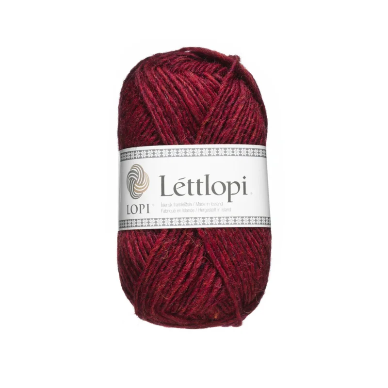 Erbjudande Ullgarn Istex Lettlopi 50g mörkröd – 1409 Garnet red