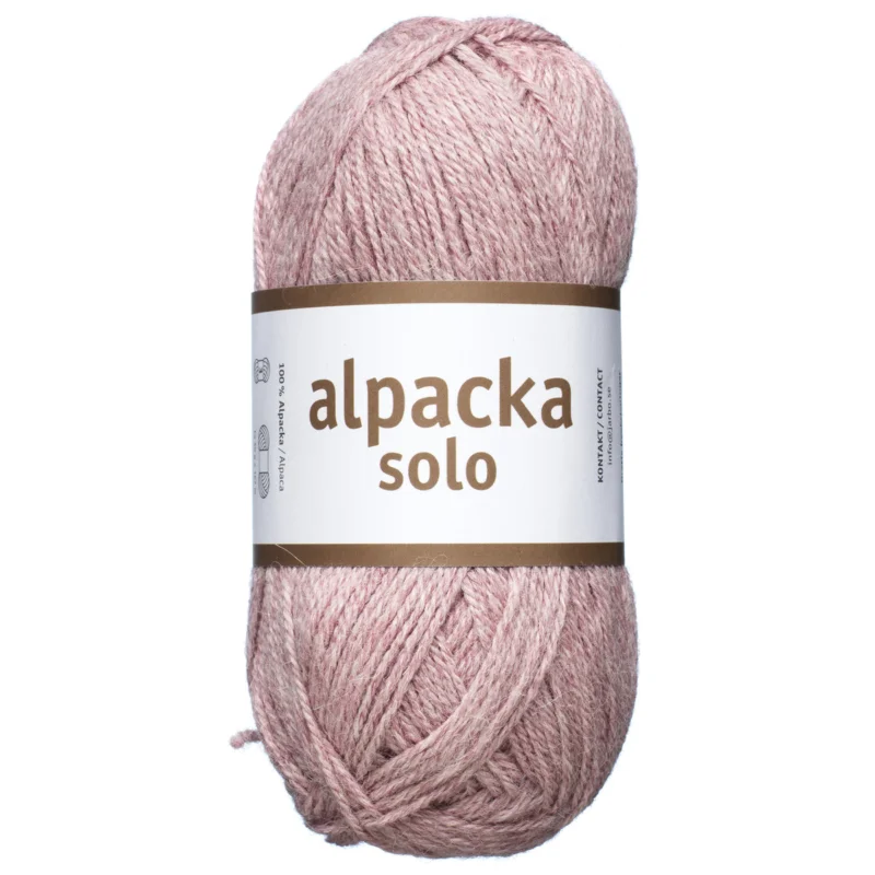 Ullgarn Järbo Alpacka Solo 50g puderrosa – 29126 Ballerina pink Köp nu