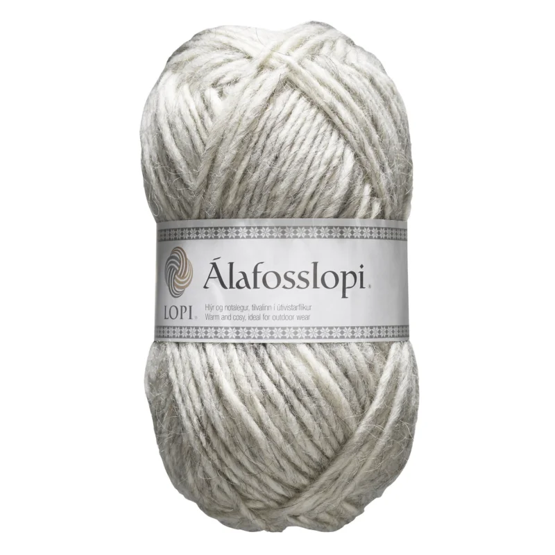 Sänkt pris Garn Istex Alafosslopi 100g ljusgrå – 0054 Light ash heather
