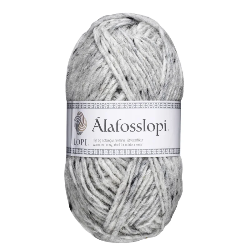 Begränsat erbjudande Garn Istex Alafosslopi 100g tweed – 9974 Light grey tweed