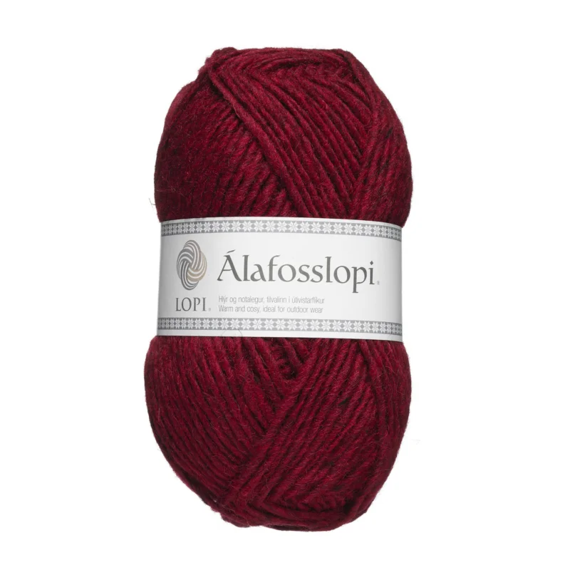 Garn Istex Alafosslopi 100g mörkröd – 1238 Dusk red Fynd