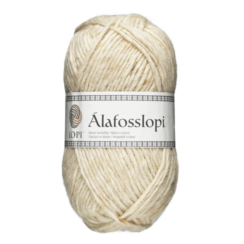 Outlet Garn Istex Alafosslopi 100g ljusbeige – 9972 Ecru heather
