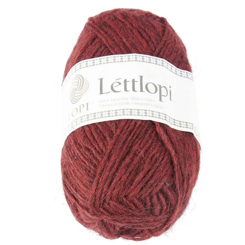 Ullgarn Istex Lettlopi 50g rödbrun – 9431 Brick heather Billigare