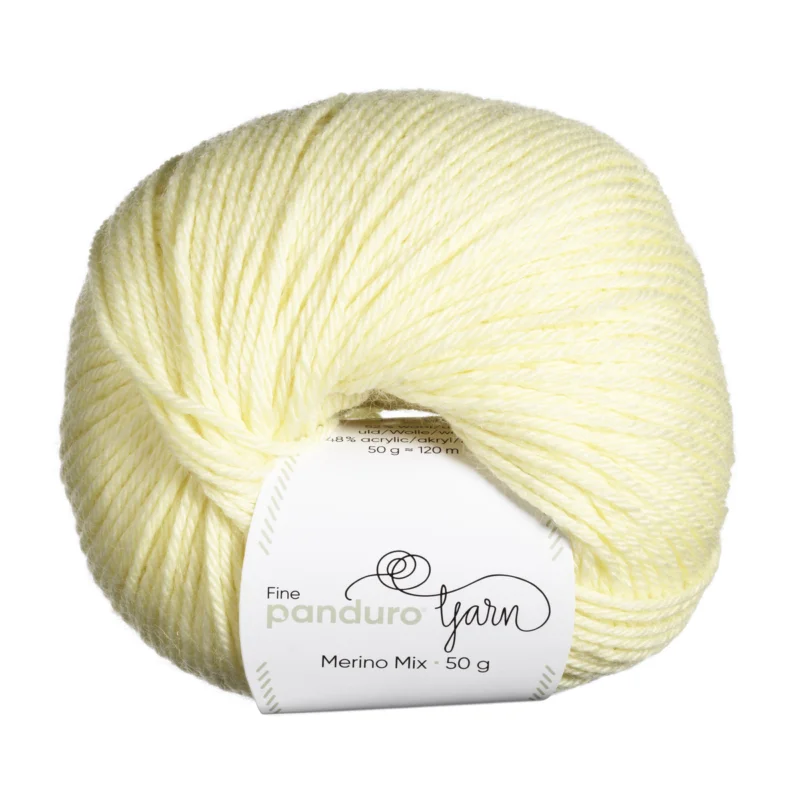 Garn Merino Mix 50g babygul Fynd